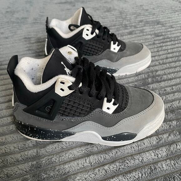 Jordan 4 Retro Fear PS Size 10.5C FV4537-002 Kids Sneakers ORIGINAL BOX INCLUDED - Picture 7 of 12